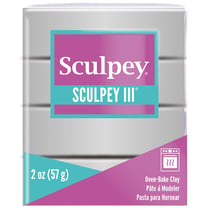 Pâte III argent - 57 gr - Sculpey