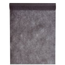 SANTEX 5696-11-30, Chemin de table en intissé 25 METRES, Noir