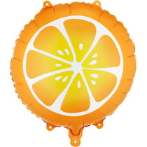 Ballon Aluminium Hélium Orange   Ø 35 cm