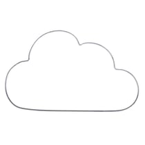 Nuage en fil de fer 30 x 17,5 cm
