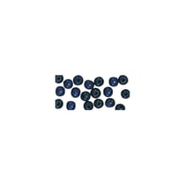 Perle à  grand trou, polies, 10/8 mm, 39 pces, bleu foncé