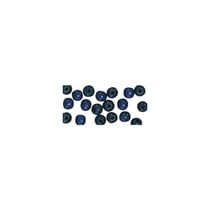 Perle à  grand trou, polies, 10/8 mm, 39 pces, bleu foncé