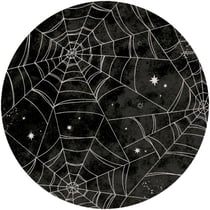 8 Assiettes Halloween Toile D'Araignée