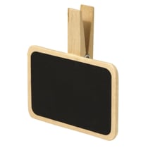 Mini - tableau en bois sur pince, 6,8x4,8cm, 6 pces