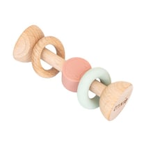 Hochet en silicone et bois - Mrs. Cat - TRIXIE BABY