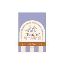 Carnet souple A6 - Club N°One (J'ai le temps)