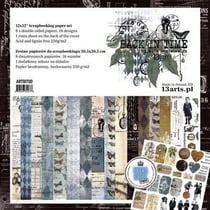 8 papiers scrapbooking 30 x 30 cm 13@rts BACK IN TIME