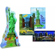 3 puzzles enfant new-york 40 - 60 - pièces - collection nathalie lete - vilac - 8640