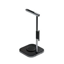 Satechi Station de Charge Sans Fil pour Casque et Smartphone Charge Rapide Noir / Argent