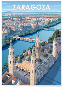 Affiche Zaragoza | A3 : 29,7x42cm