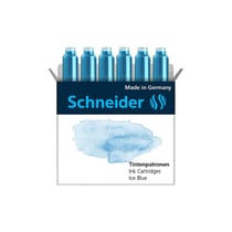 Lot de 6 cartouches d'encre pastel - Bleu glace - Schneider