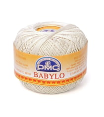 Fil à crocheter Babylo Gross. 10 - Col. 3865 - Blanc cassé