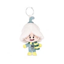 Porte-clés Mascotte CUTE FLO - Jeux Olympiques Milano-Cortina 2026 - 14 cm