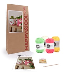 Kit Crochet Cache-pots Aitana ROSE BONBON TU