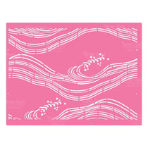 Pochoir plastique souple réutilisable 20 x 27 cm Fabrika Decoru VAGUE 080