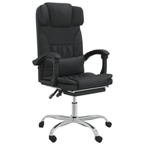 Fauteuil de massage inclinable de bureau informatique étude similicuir noir 02_0025414