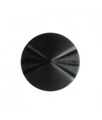Carte de 3 boutons cône noir 20mm - Distrifil Noir