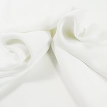Tissu Crêpe satin mat Blanc Cassé