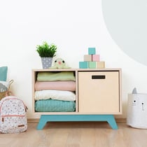 Meuble de rangement NABOSKY turquoise 1x2