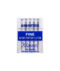 Aiguilles universelles pour machines - KLASSE taille n°Assorties 60/8, 70/10, 80/12