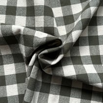 Tissu Coton d'ameublement Celestin Carreaux Vert kaki