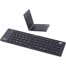 Clavier pliable BLUESTORK - KB-MINI-FOLD/FR - Noir - 29,4 x 9,2 x 0,8 cm