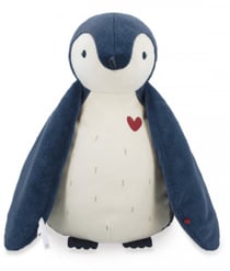 Peluche manchot 50 cm et emmaillotage -