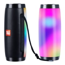 Enceinte Bluetooth Portable Lumineuse Autonomie 3H Puissance 10W Micro SD FM Noir YONIS