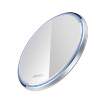 Avizar Chargeur Sans Fil pour Smartphone 15W avec Contour à Éclairage LED Blanc