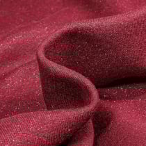 Tissu Sweat Paillettes Lie de vin