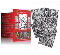 Tableau velours a colorier POCKET OISEAUX Sericolor