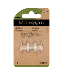 Lot de 3 Canettes Milward en plastiques pour Machines Janome - Optez pour la Fiabilité dans Vos Projets de Couture Transparent