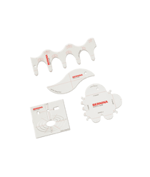 Kit de Règles de Quilting Courbes BERNINA – Précision et Créativité pour Vos Motifs Blanc