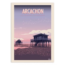 Affiche 30x40 cm - Arcachon - Turo Memories Studio