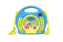 Lecteur CD portable avec 2 microphones Peppa Pig
