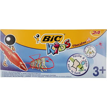 Lot de 24 feutres de coloriage pointe large - BIC - Kids Visacolor XL - Multicolore