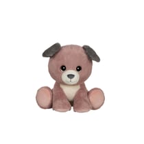 Peluche - Peluche Puppy Eyes Pets - Chien rose poudré et gris - 40 cm