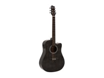 DIMAVERY Guitare Folk STW-90 Noire