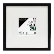 Cadre photo Wild noir 30x30 cm avec passe-partout 13x13 cm
