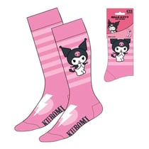 Sanrio - Paire de Chaussettes Kuromi Pink Stripes 36-43