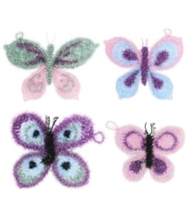 Kit Crochet Bubble Papillons de Rico Design : De délicats papillons pour allier déco et utilité Blanc