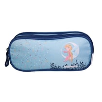 Trousse scolaire 2 compartiments Phileas Bleu - BAGTROTTER