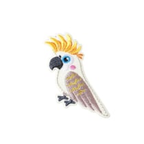 Ecusson thermocollant oiseaux exotiques huppe 5,3cm x 4,8cm
