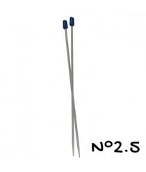 Aiguilles à tricoter - 30 cm - aluminium - n°2 a n°5 - Distrifil 2.5 Gris