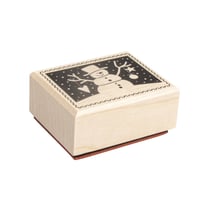 Tampon Courrier Noël: Bonhomme de neige, 4x5cm