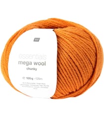 Laine à tricoter Essentials Mega Wool Chunky - Rico Design 05 Orange