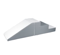 Lot de 2 grands blocs en mousse blanc gris - Velinda