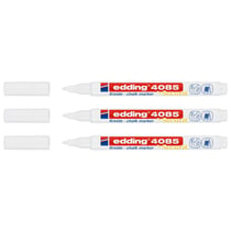 Lot de 3 marqueurs craie liquide 1-2 mm - EDDING - Blanc - Pointe ronde