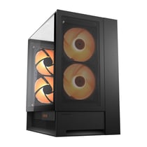 Boitier PC Gaming - Cougar Gaming - OMNYX - Noir - Mid-Tower ATX - 4 Ventilateurs ARGB PWM - GPU Vertical jusqu’à 380 mm - Hub RGB