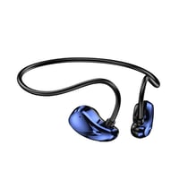 Casque Sport Bluetooth Sans Fil Conduction Ouverte Son HIFI Micro Intégré Bleu YONIS